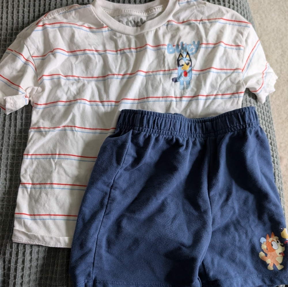 Disney Kids Matching Set - White and Blue